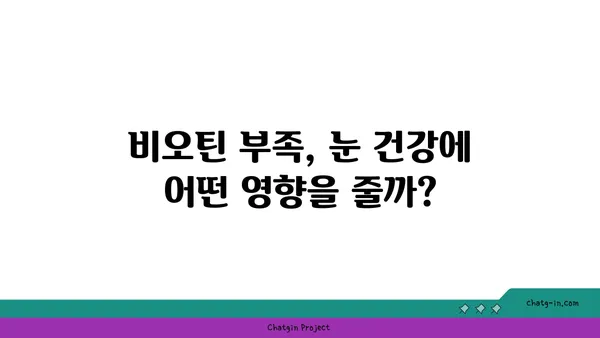 눈 건강을 위한 비타민 B7, 비오틴의 효능과 섭취 가이드 | 눈 건강, 비오틴, 비타민 B7, 영양제