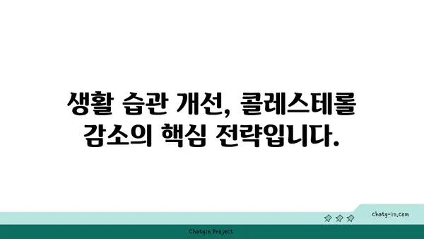 콜레스테롤 감소를 위한 3가지 골든 룰| 건강한 삶을 위한 지침 | 콜레스테롤, 건강, 식단, 운동, 생활 습관