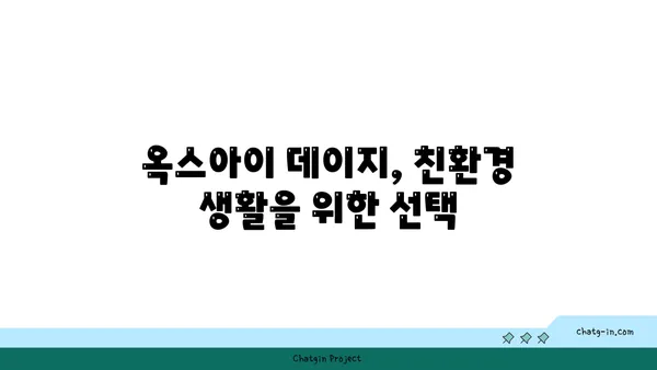 옥스아이 데이지의 지속 가능한 매력| 재활용과 친환경 활용법 | 옥스아이 데이지, 재활용, 지속 가능성, 친환경