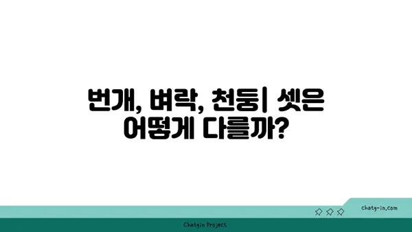 번개, 벼락, 천둥| 헷갈리는 자연 현상, 제대로 알아보기 | 기상, 날씨, 과학