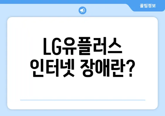 LG유플러스 인터넷 장애란?