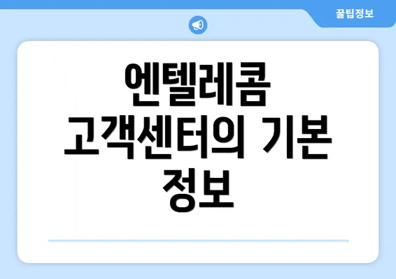 엔텔레콤 고객센터의 기본 정보