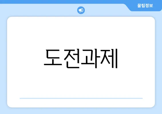 도전과제