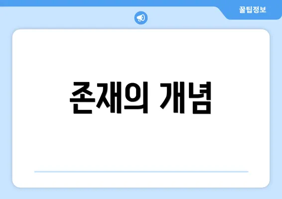 존재의 개념