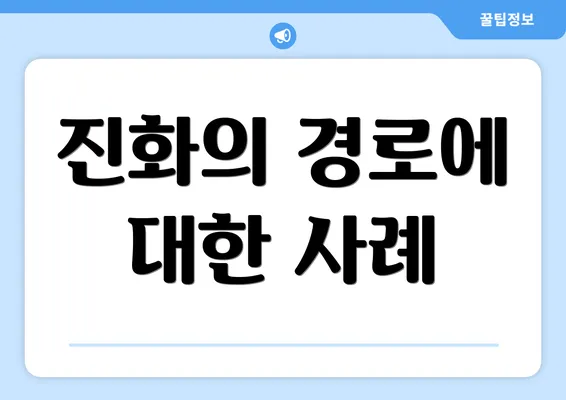 진화의 경로에 대한 사례