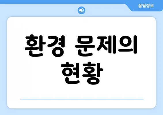 환경 문제의 현황