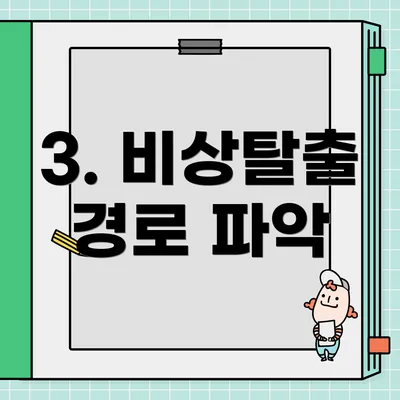 3. 비상탈출 경로 파악