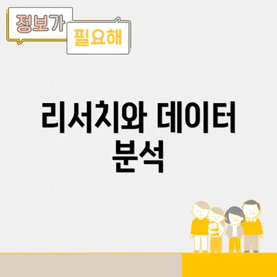 리서치와 데이터 분석
