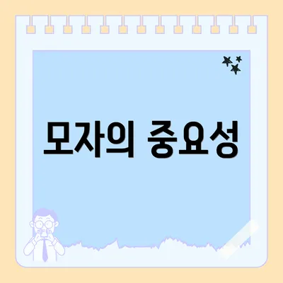 모자의 중요성