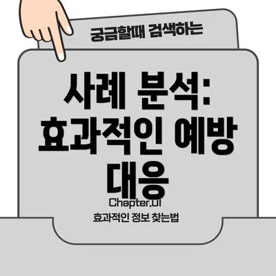사례 분석: 효과적인 예방 대응