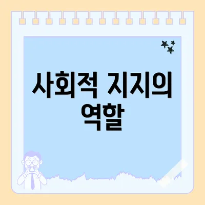 사회적 지지의 역할