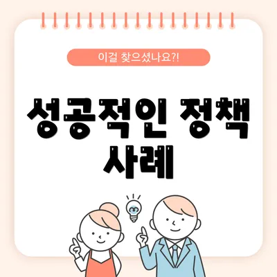 성공적인 정책 사례