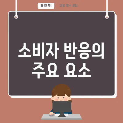 소비자 반응의 주요 요소