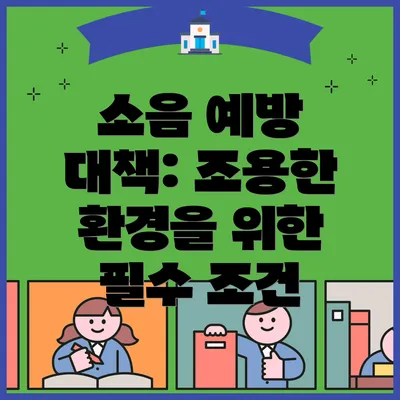 소음 예방 대책: 조용한 환경을 위한 필수 조건