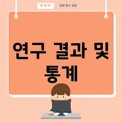 연구 결과 및 통계