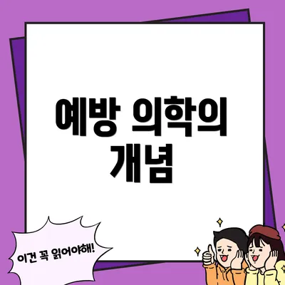 예방 의학의 개념