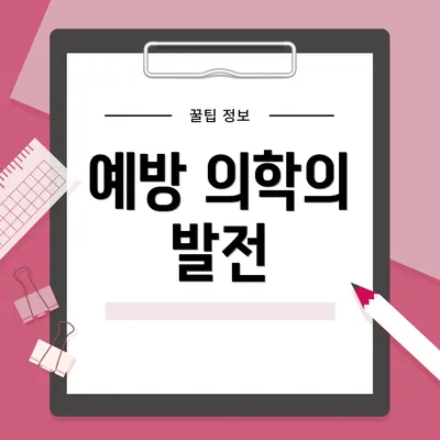 예방 의학의 발전