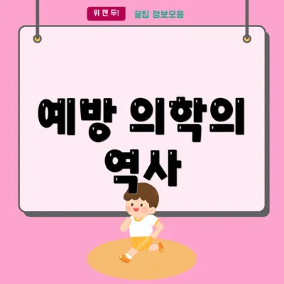 예방 의학의 역사