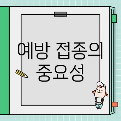 예방 접종의 중요성