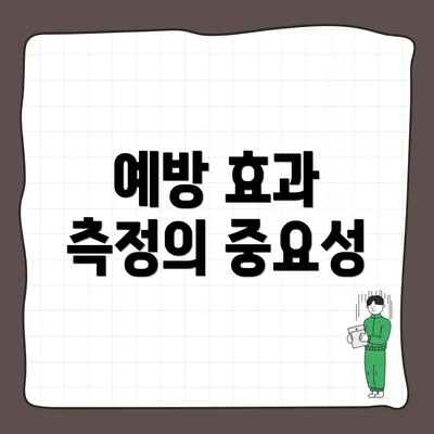 예방 효과 측정의 중요성
