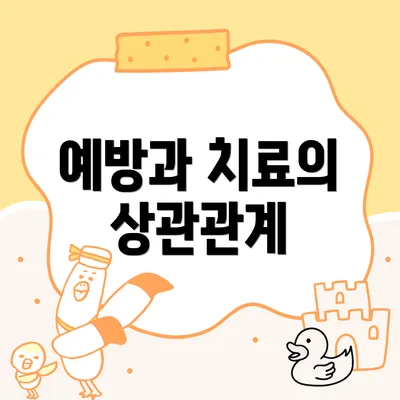 예방과 치료의 상관관계