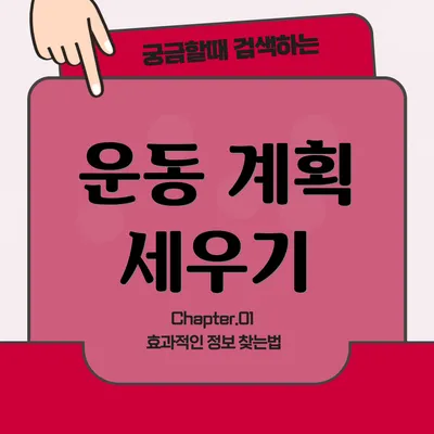 운동 계획 세우기
