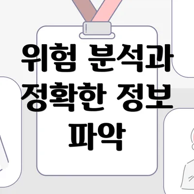 위험 분석과 정확한 정보 파악