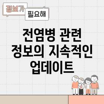 전염병 관련 정보의 지속적인 업데이트