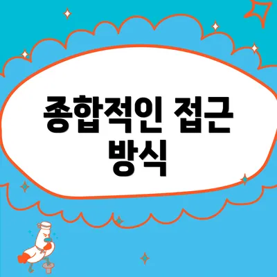 종합적인 접근 방식