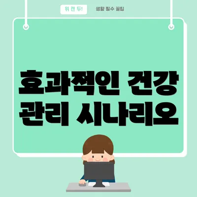 효과적인 건강 관리 시나리오
