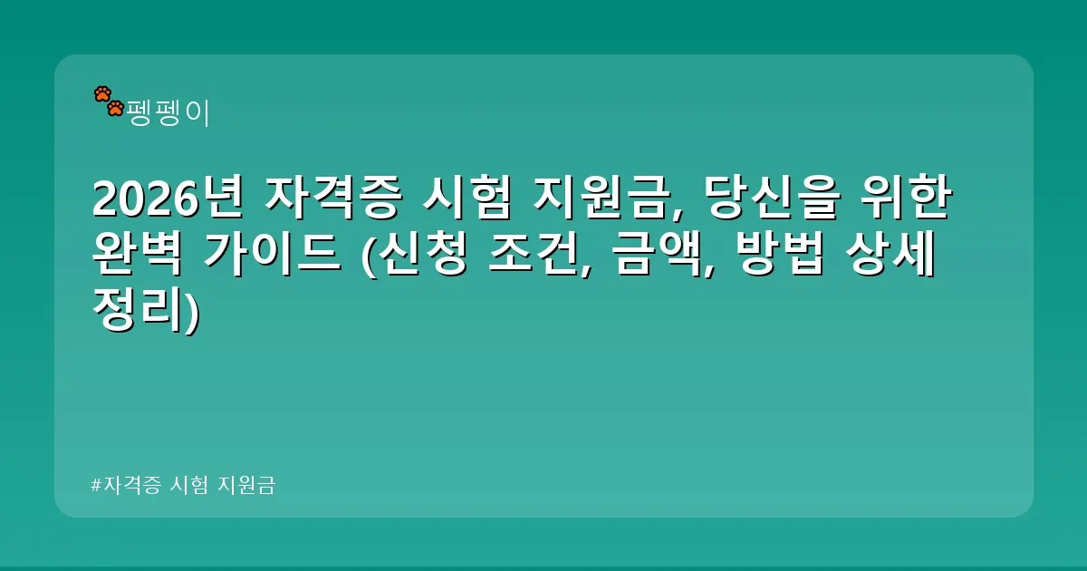 자격증 시험 지원금 - likesomea.kr 캐릭터